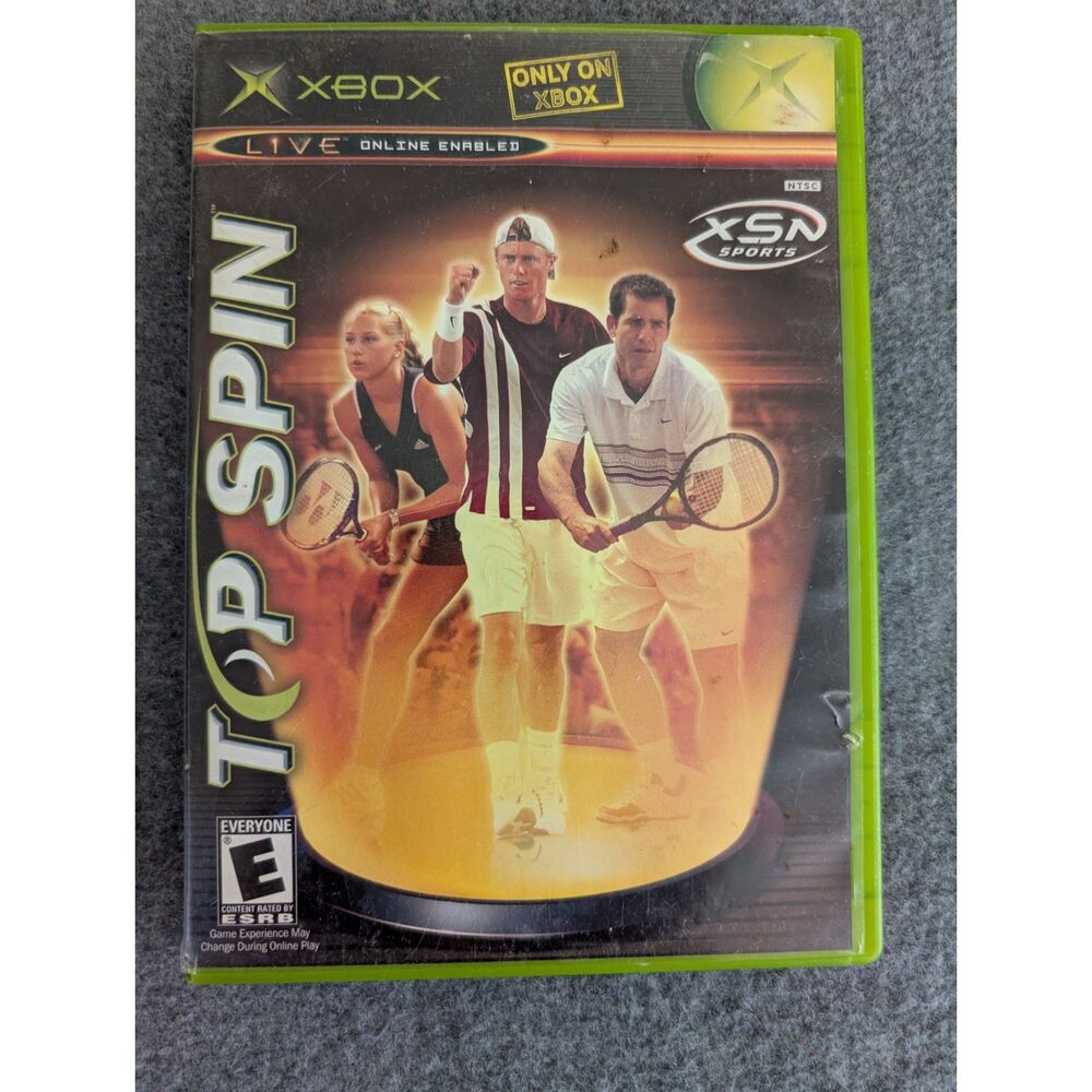 XSN Sports Top Spin Microsoft Original Xbox Video Game